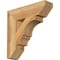 Ekena Millwork Balboa Slat Rough Sawn Bracket, Western Red Cedar, 4"W x 16"D x 16"H BKT04X16X16BOA06RWR - alternate 1